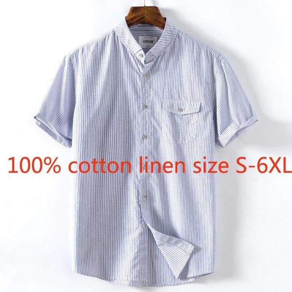 new arrival fashion cotton linen men short sleeve large loose thin breathable casual shirts striped plus size -6xl, White;black
new arrival fashion cotton linen men short sleeve large loose thin breathable casual shirts striped plus size -6xl, White;black