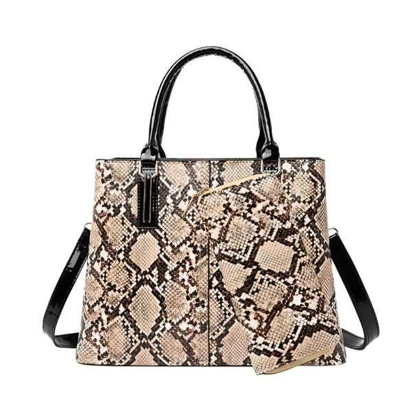 2pcs women's snake pattern bags fashion casual large capacity single should bags ladies leather handbag+serpentine long wallet
2pcs women's snake pattern bags fashion casual large capacity single should bags ladies leather handbag+serpentine long wallet