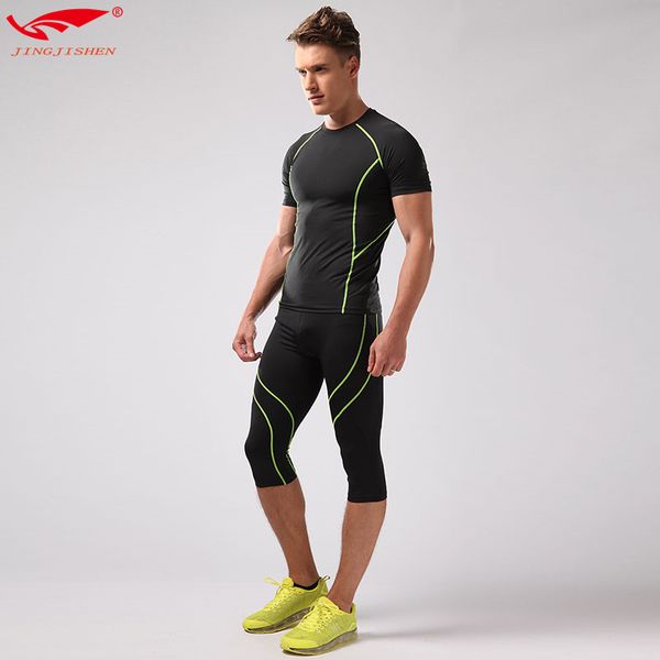 men compression base layer running sets half leggings outdoor sports suits gym clothing+crossfit tights 3/4 pant kg-470, White;black
men compression base layer running sets half leggings outdoor sports suits gym clothing+crossfit tights 3/4 pant kg-470, White;black