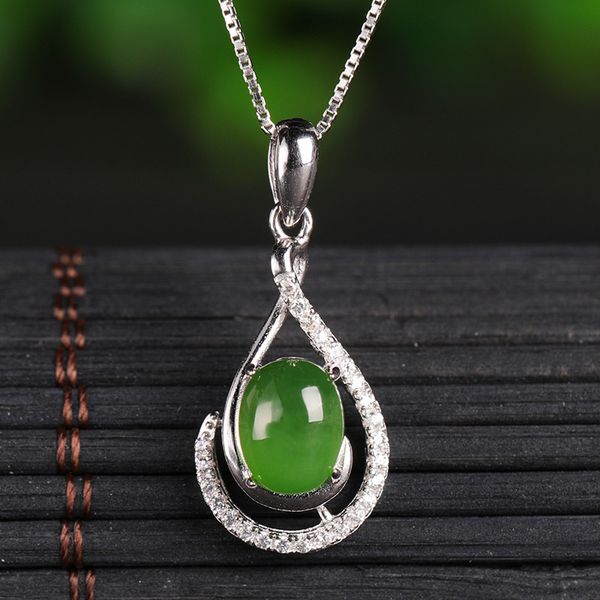 jade pendant spinach green factory wholesale with certificate 925 silver inlay and tian biyu fashion jewelry necklace
jade pendant spinach green factory wholesale with certificate 925 silver inlay and tian biyu fashion jewelry necklace
