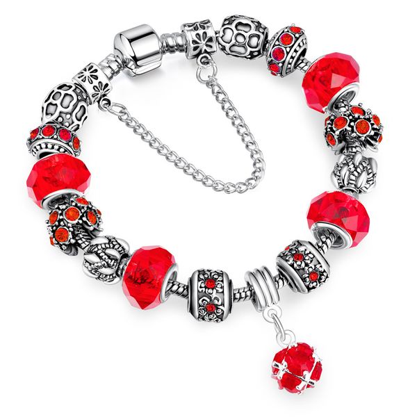 new glass crystal pendant ladies beads bracelets bangles silver plated charm bracelets for women friendship jewelry gifts, Golden;silver
new glass crystal pendant ladies beads bracelets bangles silver plated charm bracelets for women friendship jewelry gifts, Golden;silver