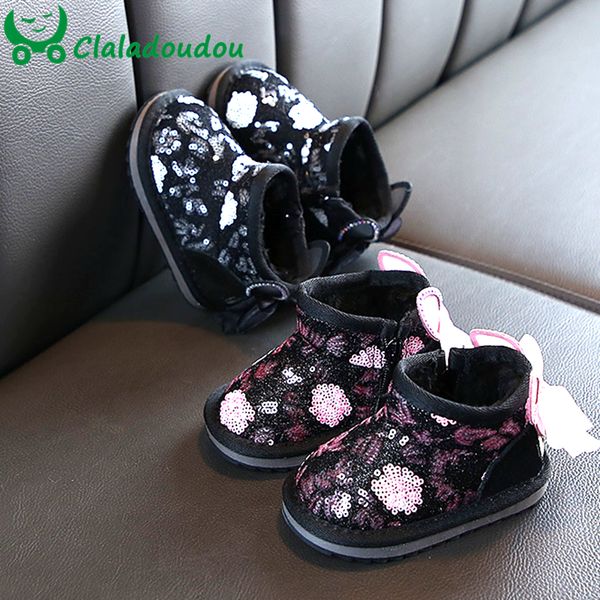 claladoudou 11.5-13.5cm brand warm thick plush baby fringe boots bling bling sequin cute baby winter boots infant girl, Black;grey
claladoudou 11.5-13.5cm brand warm thick plush baby fringe boots bling bling sequin cute baby winter boots infant girl, Black;grey