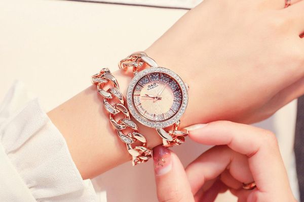 hobbylane women watch double chain stainless steel band quartz wrist watches with rhinestone inlaid, Slivery;brown
hobbylane women watch double chain stainless steel band quartz wrist watches with rhinestone inlaid, Slivery;brown