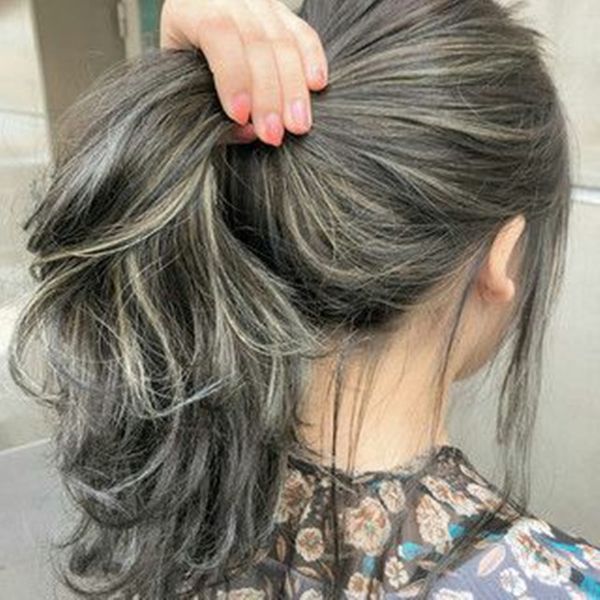 salt and pepper grey hair ponytails extensions clip in hair extension body wave 100g-140g 1pcs grey hair pony tails hairpieces clips, Black
salt and pepper grey hair ponytails extensions clip in hair extension body wave 100g-140g 1pcs grey hair pony tails hairpieces clips, Black
