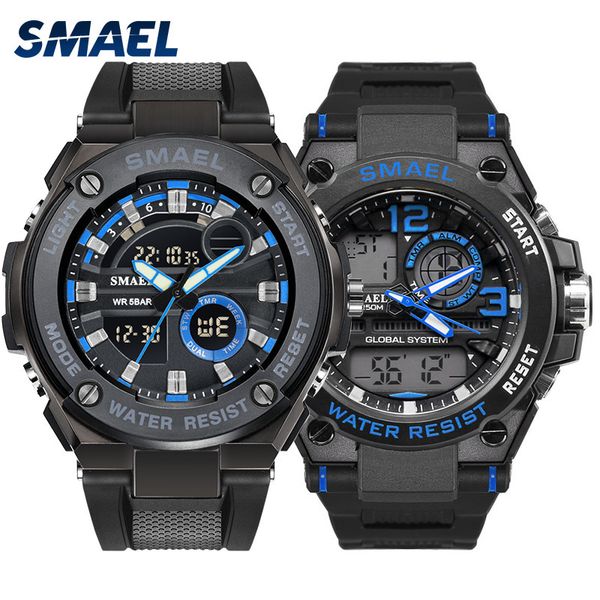 new smael christmas set of male watches sports watch proof water 50 swimming clock set 1625 1603 pink gold military clock watch, Slivery;brown
new smael christmas set of male watches sports watch proof water 50 swimming clock set 1625 1603 pink gold military clock watch, Slivery;brown