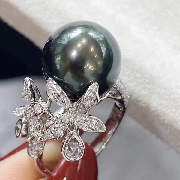 d524 pearl ring fine jewelry 925 sterling silver round 11-12mm nature fresh water black pearls rings for women presents, Golden;silver
d524 pearl ring fine jewelry 925 sterling silver round 11-12mm nature fresh water black pearls rings for women presents, Golden;silver