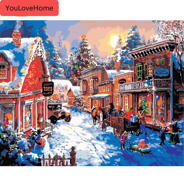 painting by numbers christmas scenery drawing on canvas handpainted winter art kits diy gift home decoration
painting by numbers christmas scenery drawing on canvas handpainted winter art kits diy gift home decoration