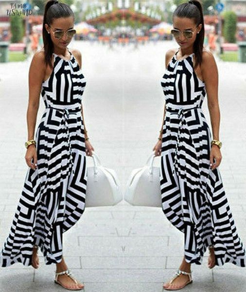 women summer strap dress boho maxi long evening party dress beach holiday casual dresses sundress, Black;gray
women summer strap dress boho maxi long evening party dress beach holiday casual dresses sundress, Black;gray