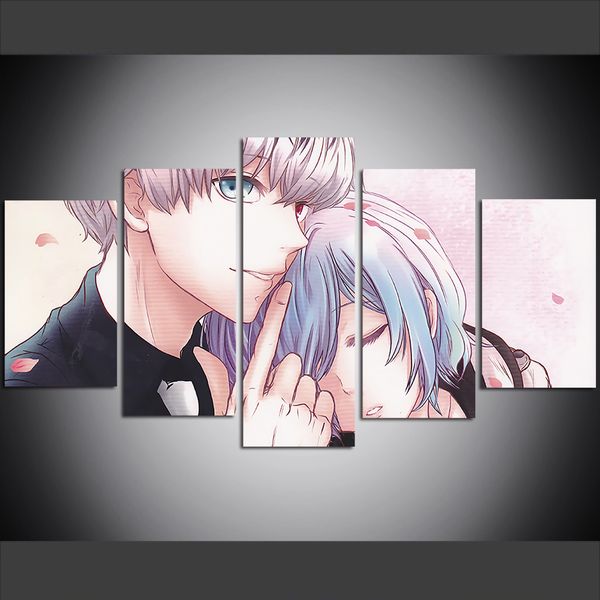 5 piece large size canvas wall art pictures creative anime kaneki and touka poster art print oil painting for living room
5 piece large size canvas wall art pictures creative anime kaneki and touka poster art print oil painting for living room