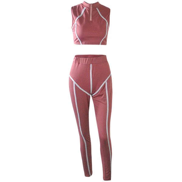 women sets summer tracksuits fitness sportswear sleeveless +pants suit two piece set sporty outfits 2 pcs, White
women sets summer tracksuits fitness sportswear sleeveless +pants suit two piece set sporty outfits 2 pcs, White
