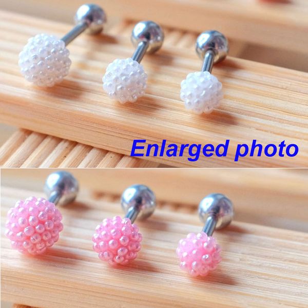 designer pink white faux pearl stud earrings for women ear bone nail stainless steel barbell helix tragus piercing jewelry, Golden;silver
designer pink white faux pearl stud earrings for women ear bone nail stainless steel barbell helix tragus piercing jewelry, Golden;silver