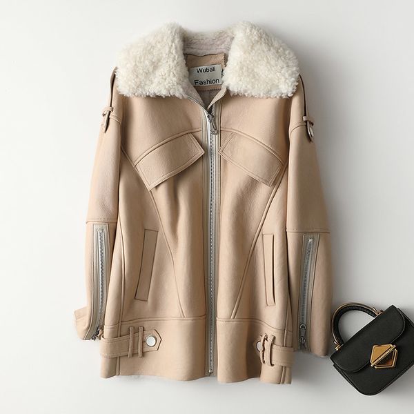 natural real fur coat female genuine leather jacket autumn winter coat women clothes 2020 korean sheepskin double-faced, Black
natural real fur coat female genuine leather jacket autumn winter coat women clothes 2020 korean sheepskin double-faced, Black