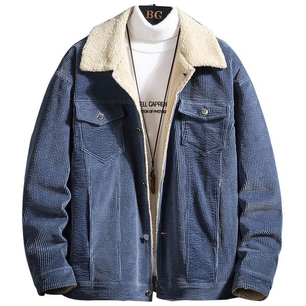 men's down & parkas 2021 autumn winter arrival vintage corduroy thicken lambs plus size denim jacket warm casual, Black
men's down & parkas 2021 autumn winter arrival vintage corduroy thicken lambs plus size denim jacket warm casual, Black
