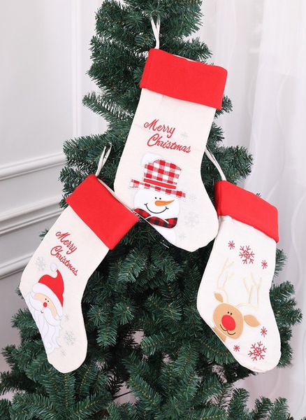 high-end christmas stockings gift bags cute christmas candy bag linen embroidery decoration gift holders
high-end christmas stockings gift bags cute christmas candy bag linen embroidery decoration gift holders