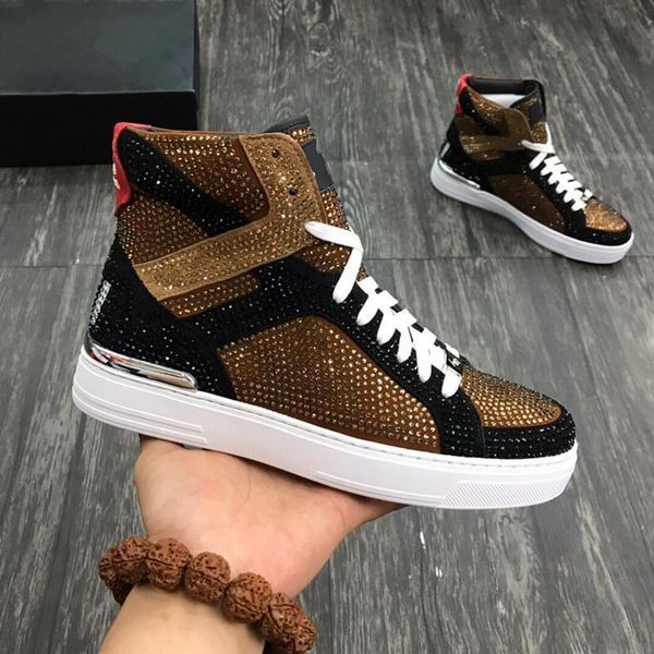 new good quality high mans arena shoes flat luxury new designer casual shoes hip hop male t07, Black
new good quality high mans arena shoes flat luxury new designer casual shoes hip hop male t07, Black