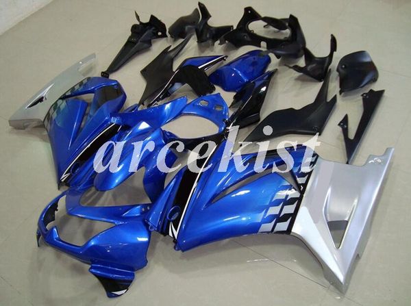 new abs injection mold fairing kits for kawasaki ninja 250 2008 - 2014 zx 250r sport motorcycle fairings set ex250 08-14 blue silver
new abs injection mold fairing kits for kawasaki ninja 250 2008 - 2014 zx 250r sport motorcycle fairings set ex250 08-14 blue silver