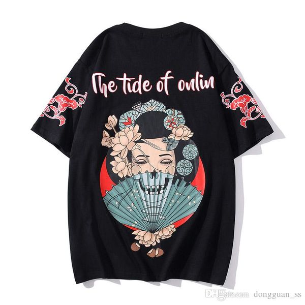 harajuku style song t-shirt men and women oversize o neck cotton summer tshirts japaneses loose casual short sleeve tees, White;black
harajuku style song t-shirt men and women oversize o neck cotton summer tshirts japaneses loose casual short sleeve tees, White;black