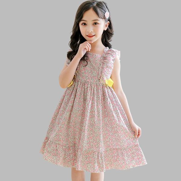 girl summer dresses floral pattern girls dresses with bow casaul kids ruffles teenage childrens clothing, Red;yellow
girl summer dresses floral pattern girls dresses with bow casaul kids ruffles teenage childrens clothing, Red;yellow
