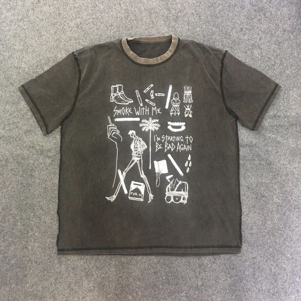 Spring Summer 2019 Paris Arnodefrance ADF Vintage Water-washing Graffiti T-SHIRT Fashion Men Women T Shirt Casual Cotton Skateboard Tee Top
Spring Summer 2019 Paris Arnodefrance ADF Vintage Water-washing Graffiti T-SHIRT Fashion Men Women T Shirt Casual Cotton Skateboard Tee Top