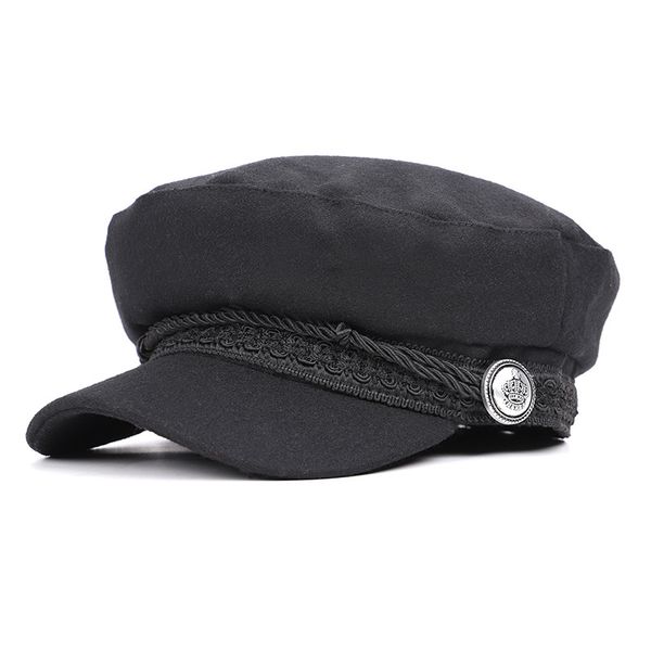 fashion black hat winter cap wool hat women button cap casual street wear rope flat elegant solid autumn -85, Blue;gray
fashion black hat winter cap wool hat women button cap casual street wear rope flat elegant solid autumn -85, Blue;gray