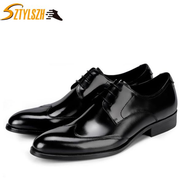 business luxury classic genuine leather banquet wedding mens dress shoes patent leather oxford shoes men classic retro oxfords, Black
business luxury classic genuine leather banquet wedding mens dress shoes patent leather oxford shoes men classic retro oxfords, Black