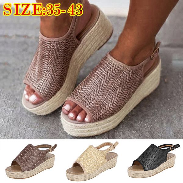women beach shoes 2019 fashion wedge heel weaving sandals buckle strap gladiator open toe shoes female summer outdoor sandals
women beach shoes 2019 fashion wedge heel weaving sandals buckle strap gladiator open toe shoes female summer outdoor sandals