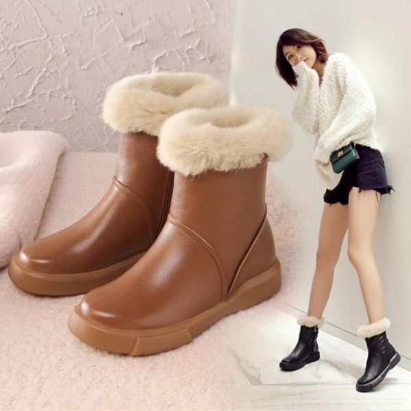 women's snow boots thicken plush shoes winter students short boots fur booties bottom thick side zip microfiber leather black
women's snow boots thicken plush shoes winter students short boots fur booties bottom thick side zip microfiber leather black
