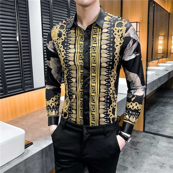 luxury 2020 slim fit mens formal business dress shirts streetwear social tuxedo club party striped shirt men clothing, White;black
luxury 2020 slim fit mens formal business dress shirts streetwear social tuxedo club party striped shirt men clothing, White;black
