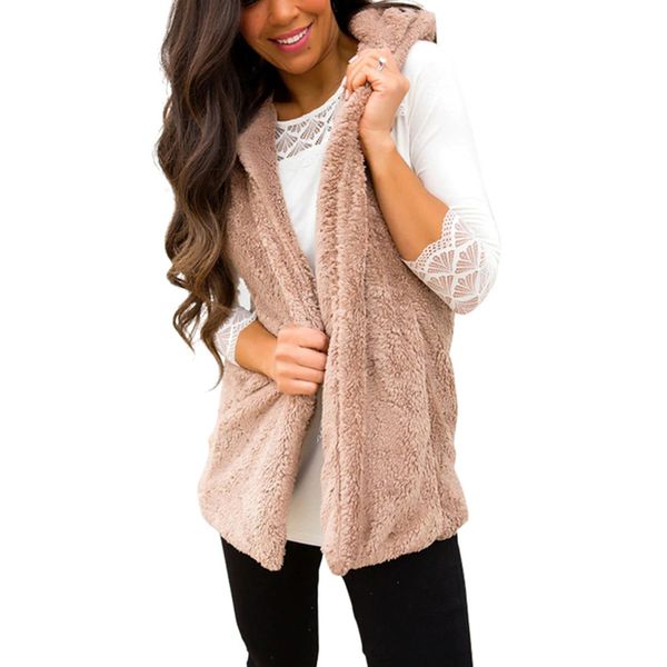 fleece vest faux fur waistcoat solid color hooded zipper sleeveless pocket open stitch coat warm jacket casual autumn winter, Black;white
fleece vest faux fur waistcoat solid color hooded zipper sleeveless pocket open stitch coat warm jacket casual autumn winter, Black;white