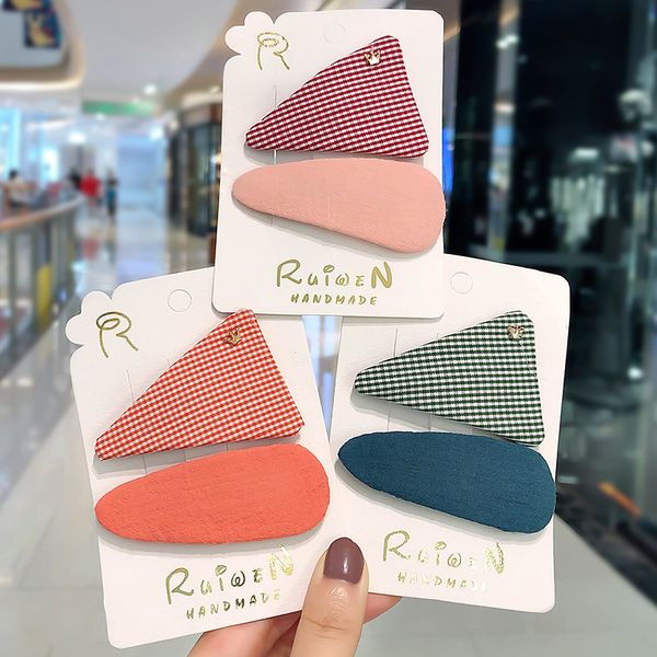 2pcs/set cute hair clips for hair bb clips candy color triangle fabric hairpins children kids korean girls accessories, Slivery;white
2pcs/set cute hair clips for hair bb clips candy color triangle fabric hairpins children kids korean girls accessories, Slivery;white