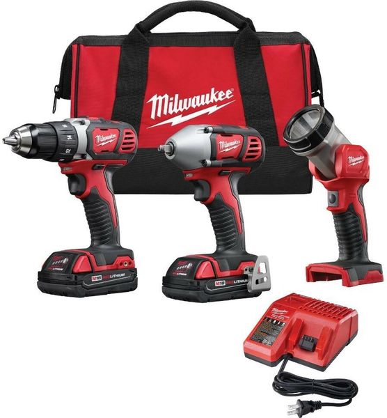 2691-23 MILWAUKEE M18 Аккумуляторный литий-ионный ударный гайковерт, дрель, комбинированный комплект Worklight
2691-23 MILWAUKEE M18 Аккумуляторный литий-ионный ударный гайковерт, дрель, комбинированный комплект Worklight
