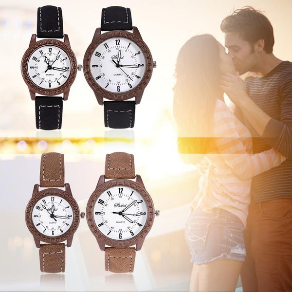1/2 pcs new vintage leisure lovers pair watches imitation wood men women couple dress quartz wristwatch kol saati, Slivery;brown
1/2 pcs new vintage leisure lovers pair watches imitation wood men women couple dress quartz wristwatch kol saati, Slivery;brown