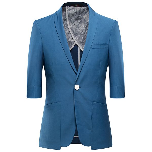yushu summer thin blazer mens slim fit blazer jacket fashion casual mid-sleeves jackets coats terno masculino, White;black
yushu summer thin blazer mens slim fit blazer jacket fashion casual mid-sleeves jackets coats terno masculino, White;black