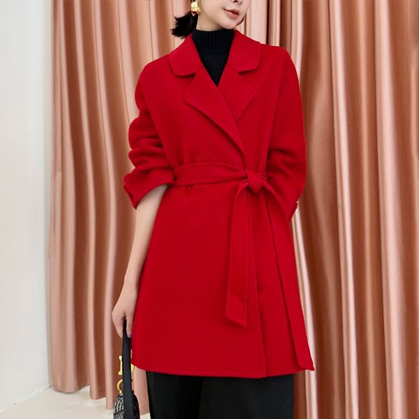 new autumn spring 100% wool coat female elegant ladies woolen jacket women vintage belt blend coats manteau femme hiver 2020 002, Black
new autumn spring 100% wool coat female elegant ladies woolen jacket women vintage belt blend coats manteau femme hiver 2020 002, Black