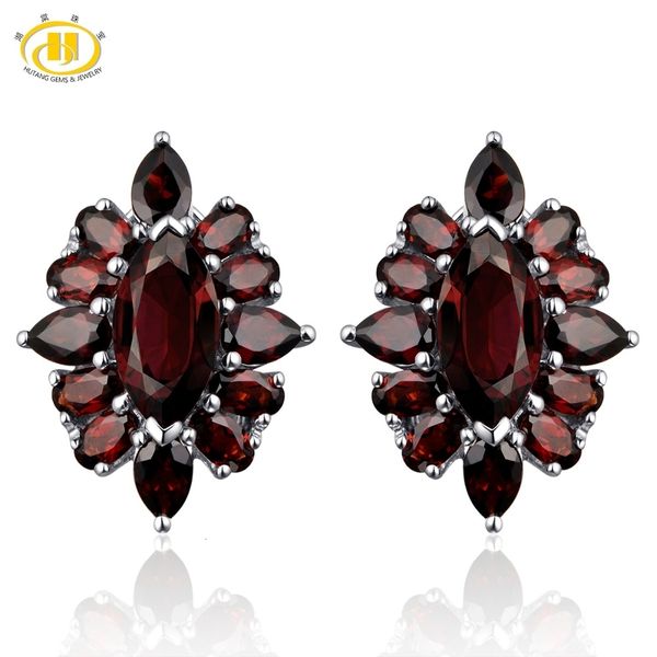 hutang красный гранат клип серьги 14.5ct природных драгоценных камней твердые 925 sterling silver fine fashion камень ювелирные изделия лучш, Golden 
hutang красный гранат клип серьги 14.5ct природных драгоценных камней твердые 925 sterling silver fine fashion камень ювелирные изделия лучш, Golden