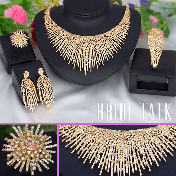 bride talk twisted line multicolour cubic zircon 4pcs big sets suitable for women wedding & engagement jewelry, Silver
bride talk twisted line multicolour cubic zircon 4pcs big sets suitable for women wedding & engagement jewelry, Silver