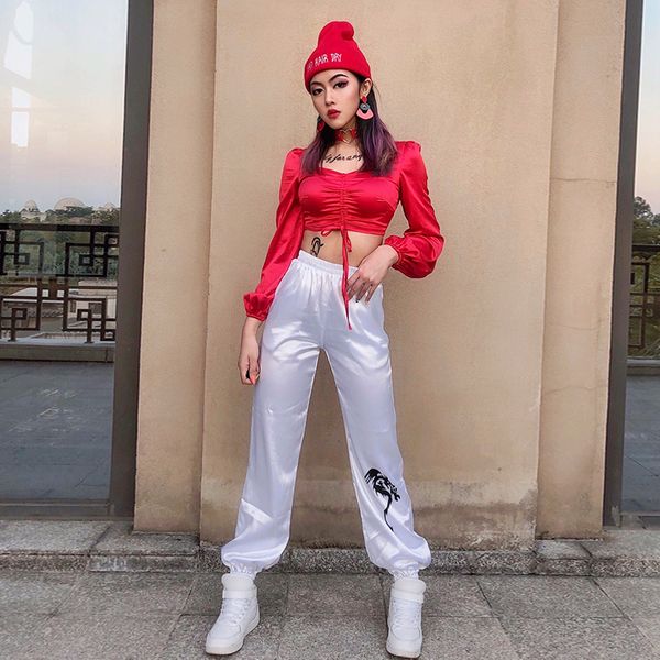 fashion jazz dance costumes women hip hop performance clothing dj disco rave outfit pole dance gogo dancers clothes dc3137, Black;red
fashion jazz dance costumes women hip hop performance clothing dj disco rave outfit pole dance gogo dancers clothes dc3137, Black;red