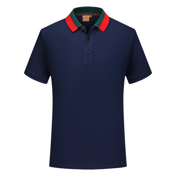 sd 20024 cf new mercerized cotton striped collar short-sleeved polo shirt men and women youth lapel polo shirt blue half sleeve, Black
sd 20024 cf new mercerized cotton striped collar short-sleeved polo shirt men and women youth lapel polo shirt blue half sleeve, Black