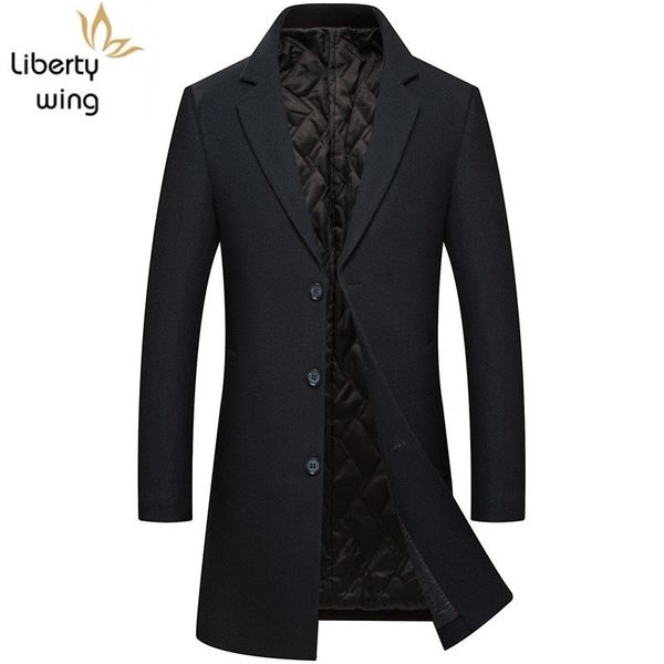 new winter mens coat fashion solid lapel collar warm outerwear male casual single breasted slim fit long woolen coats m-3xl, Black
new winter mens coat fashion solid lapel collar warm outerwear male casual single breasted slim fit long woolen coats m-3xl, Black