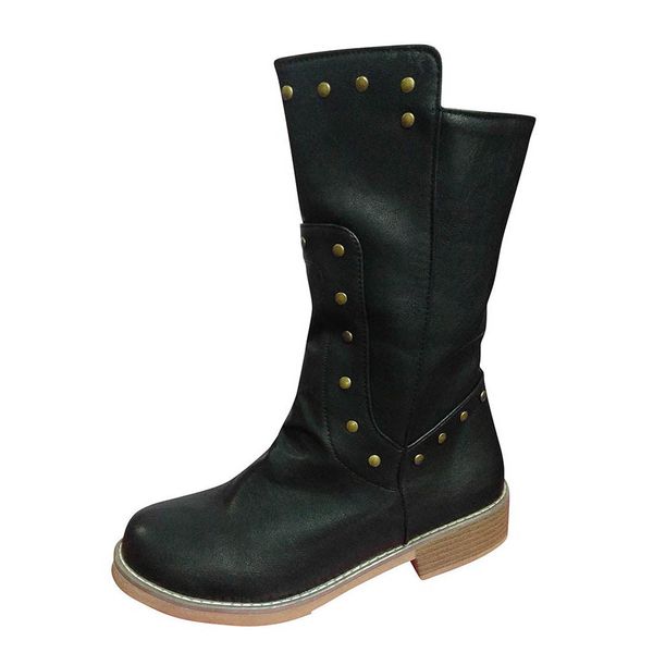 jaycosin women's leisure rome large size slip-on square med heels short boots ladies shoes rivets motorcycle boots rider, Black
jaycosin women's leisure rome large size slip-on square med heels short boots ladies shoes rivets motorcycle boots rider, Black