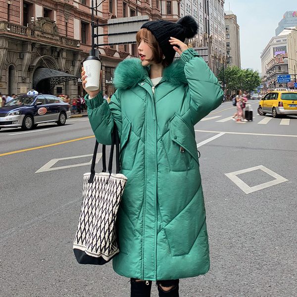 2019 new arrival fashion women winter jacket cotton padded warm thicken with fur collar long coats parka womens jackets, Black
2019 new arrival fashion women winter jacket cotton padded warm thicken with fur collar long coats parka womens jackets, Black