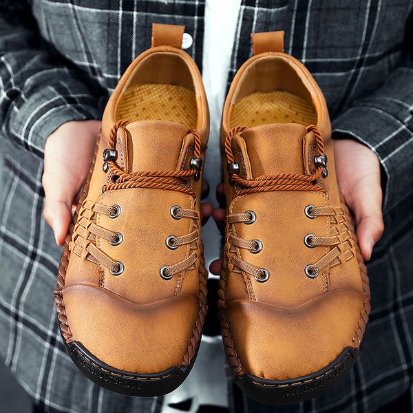 merkmak summer soft men's casual shoes breathable leather handmade loafers men rome shoes flat moccasins men sneakers, Black
merkmak summer soft men's casual shoes breathable leather handmade loafers men rome shoes flat moccasins men sneakers, Black