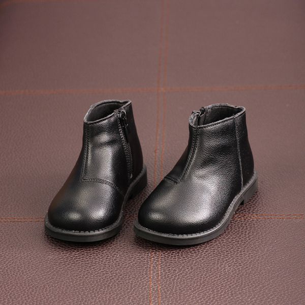 mxhy2019autumn and winter new children plus velvet leather boots boys and girls black short boots baby soft bottom leather, Black;grey
mxhy2019autumn and winter new children plus velvet leather boots boys and girls black short boots baby soft bottom leather, Black;grey