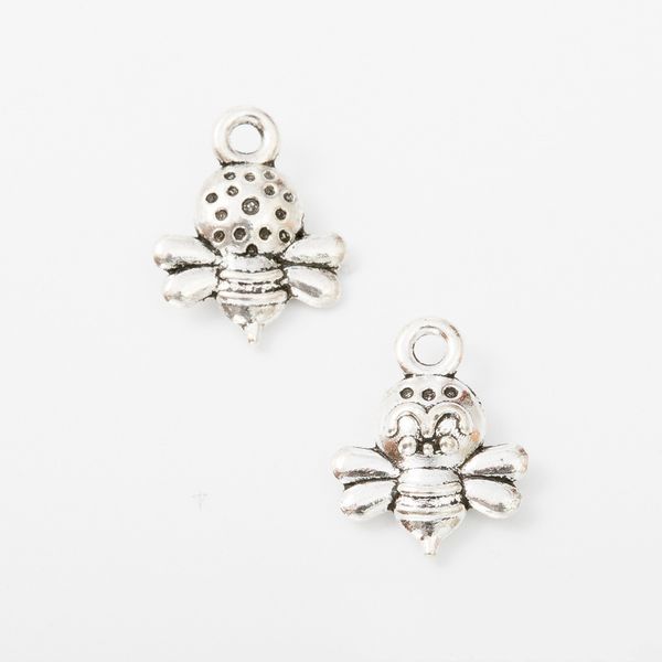120pcs 15*11mm antique vintage silver small insect bee charms metal alloy bee pendants for bracelet necklace earring diy jewelry, Bronze;silver
120pcs 15*11mm antique vintage silver small insect bee charms metal alloy bee pendants for bracelet necklace earring diy jewelry, Bronze;silver