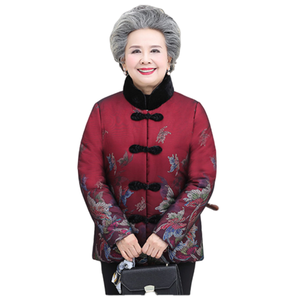 jackets winter womens middle-aged women's grandma with standing collar parka cotton coat mother's plus velvet thick cotton jacke, Black
jackets winter womens middle-aged women's grandma with standing collar parka cotton coat mother's plus velvet thick cotton jacke, Black