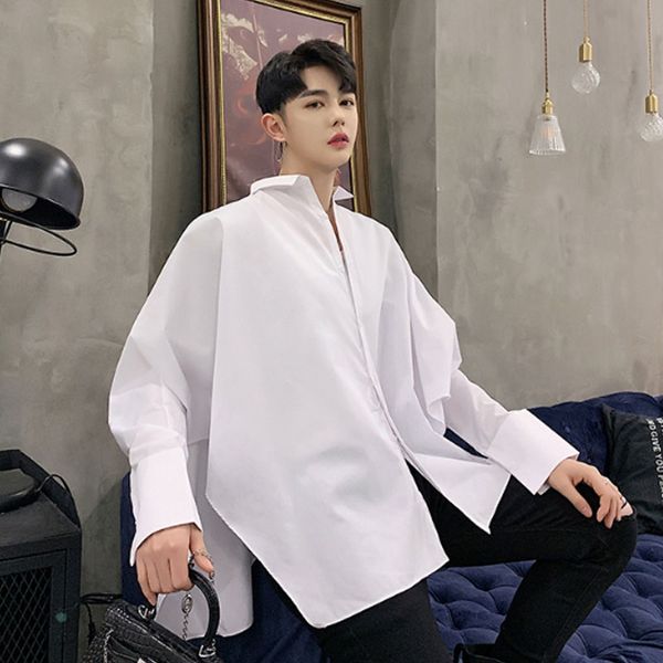 men women couple streetwear hip hop loose casual oversized loose bat long sleeve shirts stage clothes male harajuku dress shirts, White;black
men women couple streetwear hip hop loose casual oversized loose bat long sleeve shirts stage clothes male harajuku dress shirts, White;black