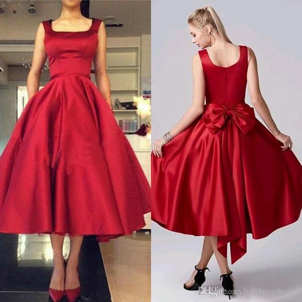 red puffy skirt homecoming dresses 2020 backless evening gowns custom made tea length cocktail gowns with big bow back, Black
red puffy skirt homecoming dresses 2020 backless evening gowns custom made tea length cocktail gowns with big bow back, Black