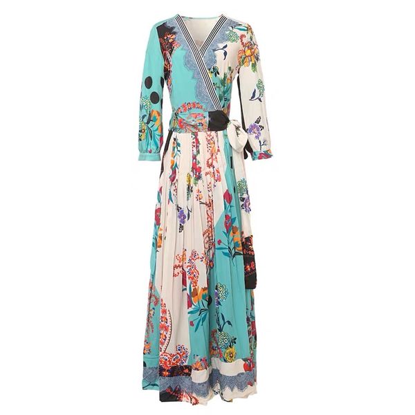 summer dress 2019 maxi elegant floral print chiffon pleated long women dress for travel v-neck ankle-length office lady, Black;gray
summer dress 2019 maxi elegant floral print chiffon pleated long women dress for travel v-neck ankle-length office lady, Black;gray