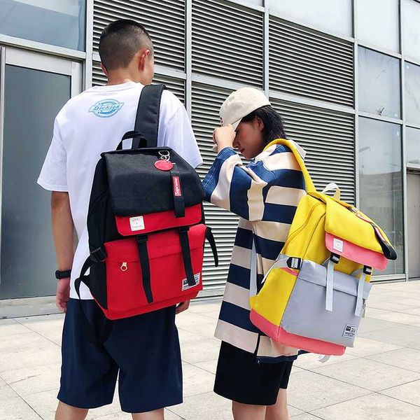 canvas stitching schoolbag women backpack men lapbag school backpack for teenage girl boy shoulder bag travel mochila
canvas stitching schoolbag women backpack men lapbag school backpack for teenage girl boy shoulder bag travel mochila