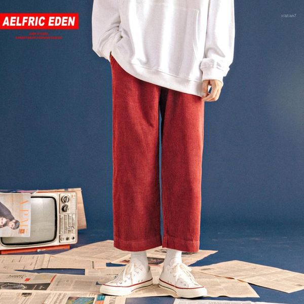 men's pants aelfric corduroy casual men women wide leg joggers autumn winter street wear hip hop fashion harajuku trousers kj1871, Black
men's pants aelfric corduroy casual men women wide leg joggers autumn winter street wear hip hop fashion harajuku trousers kj1871, Black